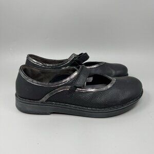 Naot Women’s Mary Jane Style Ainsa Black/metallic Leather  Size US 9.5